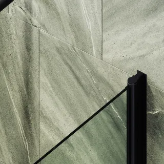 Шторка на ванну MaybahGlass MGV-599-6 70см чёрный